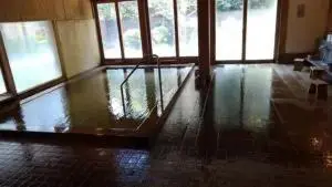 alt="手すりもある綺麗な鬼石の湯の内風呂"