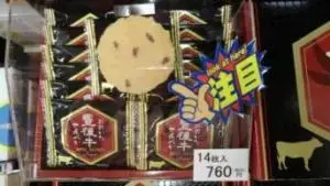 alt="豊後牛の旨味を凝縮したせんべい「おおいた豊後牛せんべい」"