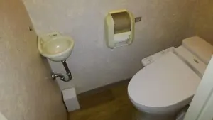 alt="別府清風のリニューアルされたトイレ"