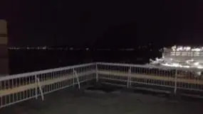 alt="ホテルエールの展望ラウンジからの別府湾”