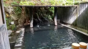 alt="筋湯温泉の露天風呂「岩ん湯」”
