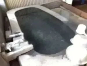 大分別府の隠れた名湯!「白糸の滝温泉」は湯の花が舞う格安家族風呂だった
