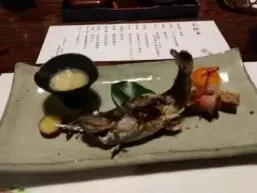 alt="秀月の山女魚の塩焼き"
